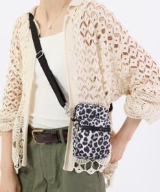 LeSportsac MINI PHONE BAG/ニュートラルレオパード