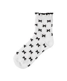 WEGO モチーフ総柄メロークルーソックス