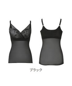 BRADELIS New York 【BRADELIS NewYork peace/接触冷感 ノンワイヤー】綿さらタッチ!ナチュラルフィットブラキャミ25 ブラデリス 補正 下着 カップ付き ブラトップ キャミソール