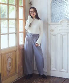 earth music&ecology ウールライクリラックスパンツ