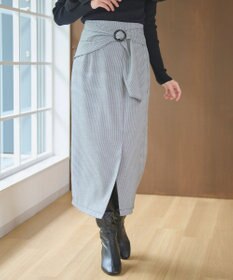 Feroux 【洗える】バックルデザイン タイトスカート