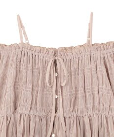 earth music&ecology 【2WAY】シャーリングフリルオフショルブラウス