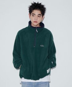 WEGO DISCUSフリースハーフジップPO