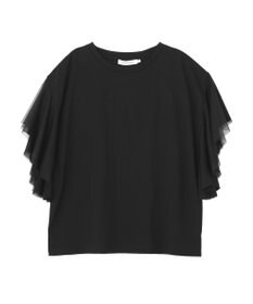 AMERICAN HOLIC 【WEB限定】袖チュールサイドスリットプルオーバー