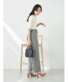 earth music&ecology ショルダーボタンリブニットプルオーバー