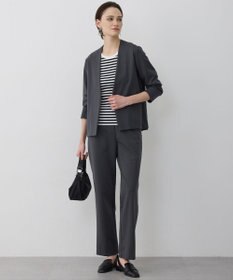 ICB L ナイロンストレッチポンチ ノーカラージャケット