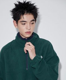 WEGO DISCUSフリースハーフジップPO