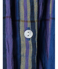 earth music&ecology 綿ＰＵクレープワンピース（ｃｈｅｃｋ柄）