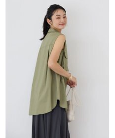 AMERICAN HOLIC ノースリーブＷポケットシャツ