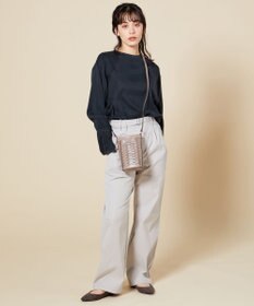 LA BAGAGERIE 【veganview】v piece mesh mini shoulder bag