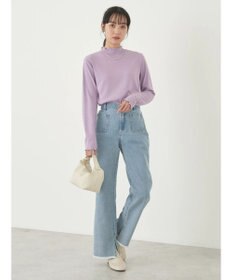 earth music&ecology テレコリブメローハイネックインナー