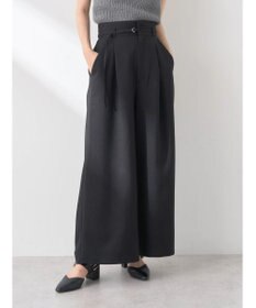 earth music&ecology ベルト付きワイドパンツ