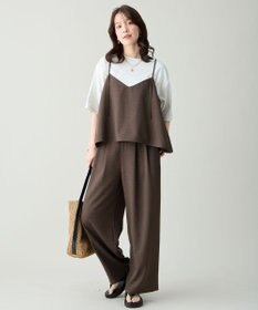 ANY 【2SET】2WAYビスチェ×ワイドパンツセットアップ