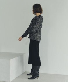 YECCA VECCA ノーカラーツイードジャケット