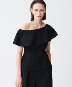 uncrave プルーフダブルクロス ラッフルブラウス