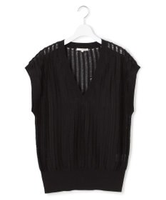 23区 【SLOW/一部店舗限定】フリンジニット ジレ