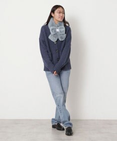 MOONBAT 【新色追加】PAUL & JOE ACCESSOIRES フェイクファーリボンマフラー