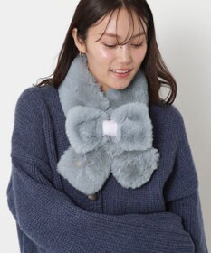 MOONBAT 【新色追加】PAUL & JOE ACCESSOIRES フェイクファーリボンマフラー