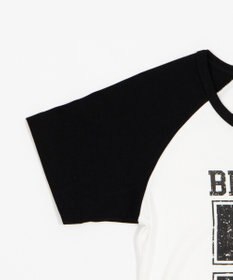 WEGO グラフィックラグランヘンリーネックT