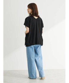 Green Parks インド綿　ＳＥＴ２点　マルチ刺繍ブラウス＋タンク