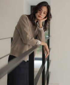 J.PRESS LADIES INTERLOCK ニット ブルゾン