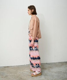 GRACE CONTINENTAL マリンプリントイージーパンツ