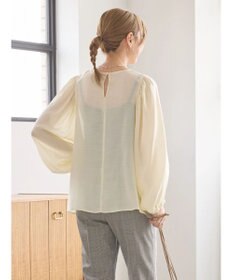 AMERICAN HOLIC 袖ボリュームシアーブラウス