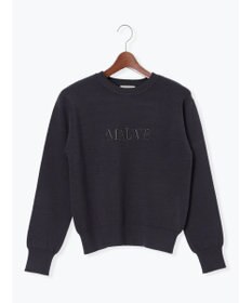 Te chichi パール&ウレタン刺繍ロゴニット