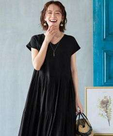 Tiaclasse 【日本製】大人上品なフラットカーブバーネックレス