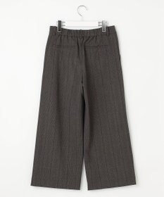J.PRESS LADIES 【洗える】T/Rアルガンシルク チェック ワイド パンツ