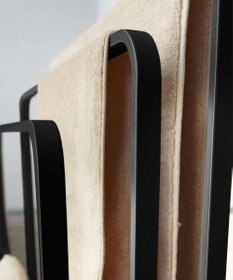 tower 横から掛けられるバスタオルハンガー 3連 タワー ブラック