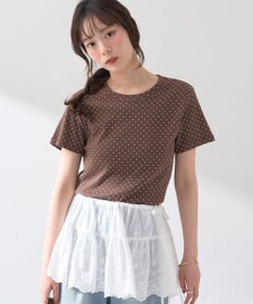 earth music&ecology ドットプリントＴシャツ