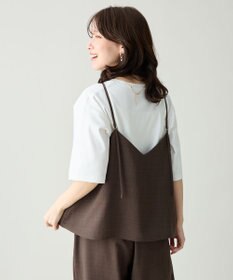 ANY 【2SET】2WAYビスチェ×ワイドパンツセットアップ