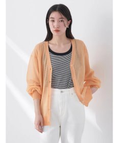 earth music&ecology ファンシーラメＶネックカーディガン