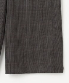 J.PRESS LADIES 【洗える】T/Rアルガンシルク チェック ワイド パンツ