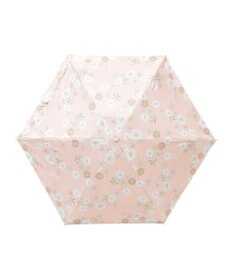 MOONBAT 【一級遮光/コンパクト】PAUL & JOE 晴雨兼用 日傘 折りたたみ日傘 軽量 総柄クリザンテーム 遮熱 UV