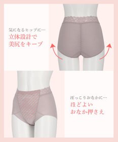 Wing 補整ショーツ 適度におなかとヒップをととのえる よく伸びる綿混素材(身生地) 【Ｐパンツ】 はきこみ丈ふかめ KJ4221 ウイング／ワコール