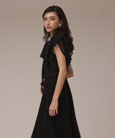 GRACE CONTINENTAL ボウタイプリーツドレス