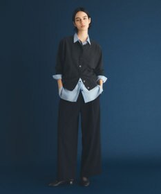 UNFILO 【11サイズ展開】 BEAUTY MOVE タックワイドパンツ