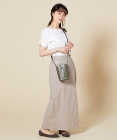 LA BAGAGERIE 【veganview】v piece mesh mini shoulder bag