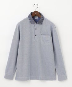 JOSEPH ABBOUD 【キングサイズ・オーガニックコットン】長袖ダディポロシャツ