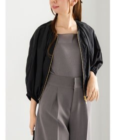 Te chichi タックギャザーボリュームポンチョブルゾン