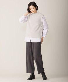 J.PRESS LADIES L 【洗える】CLEAR COTTON BLEND ニット ベスト