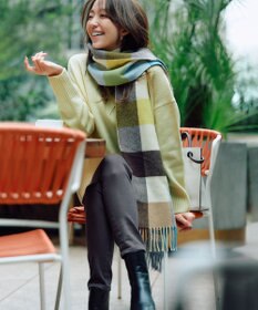 23区 S 【好評につき新色追加/CLASSY.1月号掲載】ウールカシミヤブレンド スタンドネック ニット