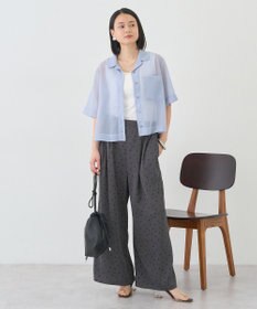 AMERICAN HOLIC シアーショート丈開襟シャツ