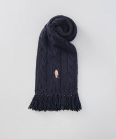 AURORA 【 POLO RALPH LAUREN（ポロ ラルフ ローレン） 】Polo ベア ケーブルニット ウールブレンド マフラー