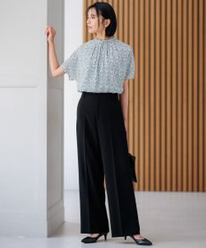 23区 L 【VERY3月号掲載/セットアップ対応】トリアセダブルジョーゼット フルレングス パンツ