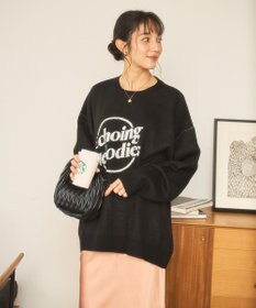WEGO 【新色追加/ユニセックス着用ITEM/SMLサイズ展開】ジャガードグラフィックプルオーバー（LS）