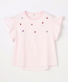 組曲 KIDS 【150-160㎝】 フルーティーボーダーTシャツ