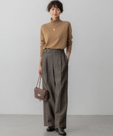 23区 【GOLD LABEL】ウールリネンツイル ワイドパンツ